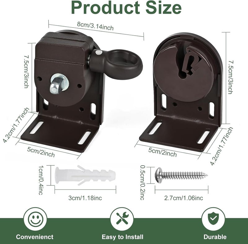 Lihopefe Universal Replacement Installation Accessories for Indoor/Outdoor Sunshade and Roller Blinds - Image 2